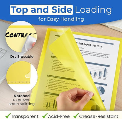 Dunwell Clear Plastic Folders for Documents - Image 4