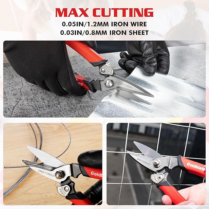Goldblatt 3PCS Heavy Duty Scissors, Drop Forged Blades - Image 6