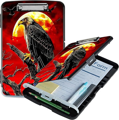 Red Sky Eagle A4 Clipboard by Unknown
