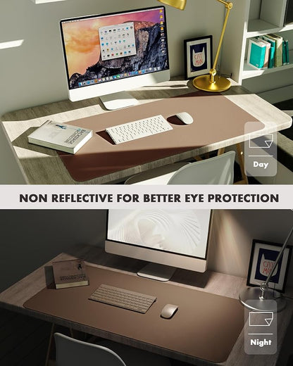 YSAGi Eco Cork Desk Pad, Double-Sided Desk Pad Protector, Large Mouse Pad - Image 6