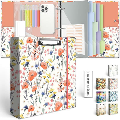 3 Ring Binder 2 Inch, Three Ring Binders Organizer by KLLVE
