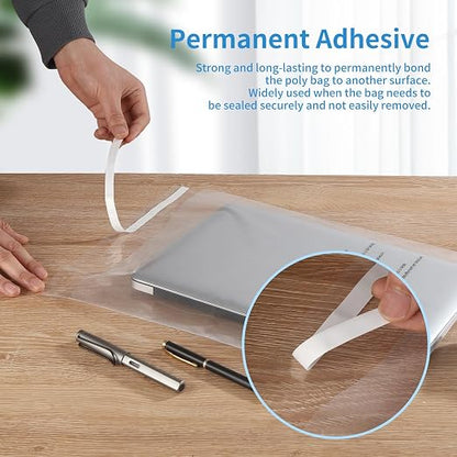 iMailer - 100 Pcs - 11" x 14" Clear Poly Bags - Image 3