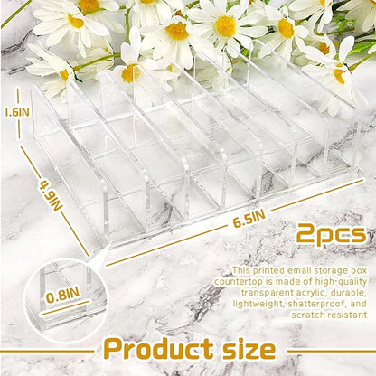 LUOKER Acrylic Mail Organizer - Image 2