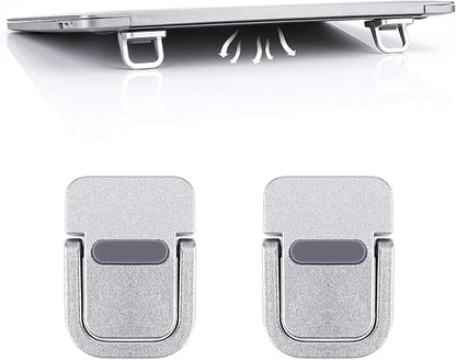 Abeillo 2PCS Portable Keyboard Riser, Self-Adhesive Mini Laptop Stand Invisible by Unknown