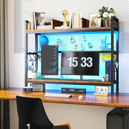 REIBII 2-Tier Desk Shelf with LED - Image 7