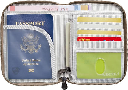 Travelon RFID Blocking Passport Zip Wallet - Image 4