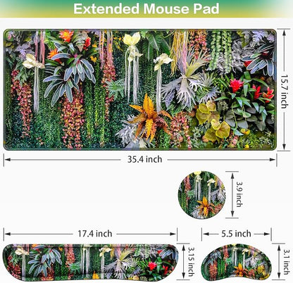 Desk Mat Floral, Large Gaming Mouse Pad - Image 5