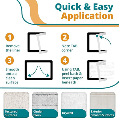 8.5 x 11 Adhesive Wall Frames - Image 8