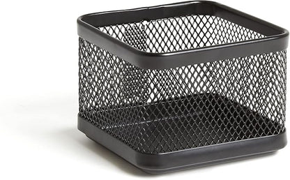 TRU RED Small Stackable Wire Mesh Accessory Holder, Matte Black – Desktop by TRURED