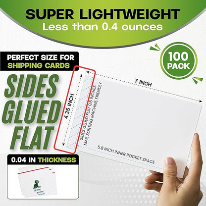 100 Pack Shell Mailer Trading Card Envelopes by Hobby Armor, Perfect Sized - Image 2