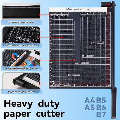 ISDIR 12 Inch Paper Trimmer - Image 4