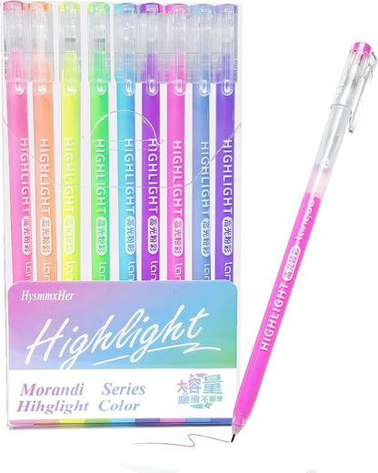 9 Colored Gel Pens Set, 0.6mm Fine Point by HysmmxHer