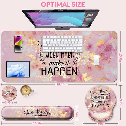 Desk Mat Set + Keyboard and Mouse Pad - Image 3
