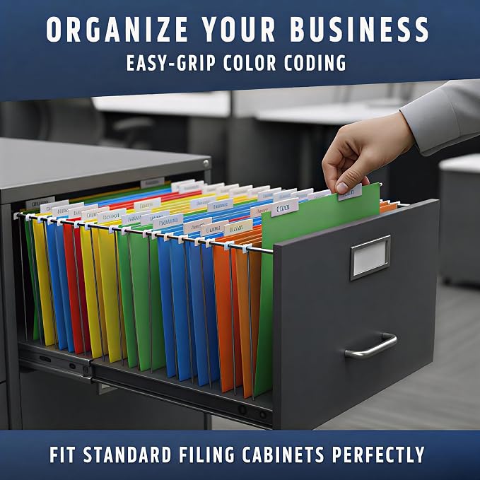 100 Pack Hanging File Folders Letter Size - Image 8