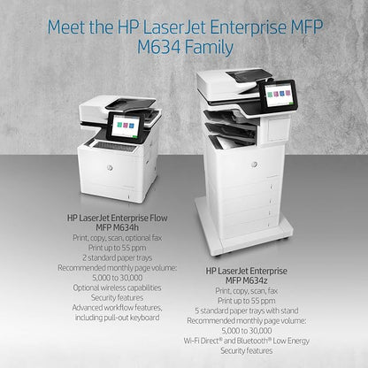 HP LaserJet Enterprise MFP M634z Monochrome All-in-One Printer - Image 5