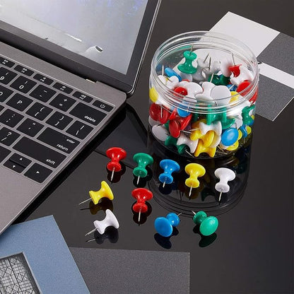 Outus 60 Pcs Giant Push Pins Jumbo Tacks 1/1.8inch Plastic Head - Image 6