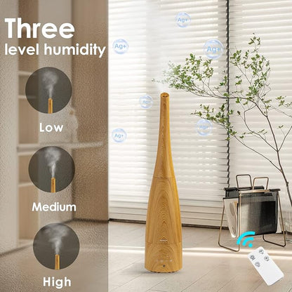 Cool Mist Humidifier,Elecameier Warm and Cool Mist Humidifier for Home/Bedroom with Remote Control Smart Air Humidifier for Desk/Office/Baby Bedroom 25dB Whisper Quiet with Auto Shut off light wood - Image 7