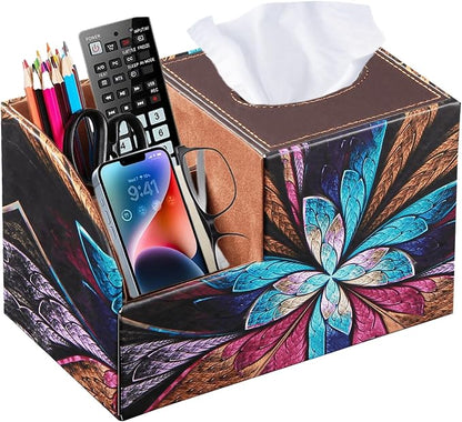 BLIENCE PU Leather Square Tissue Box Cover by BLIENCE
