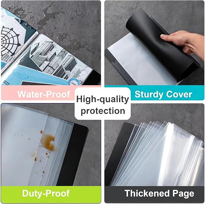 Aegero Presentation Binder 30-Pocket, Displays 60 Pages, 8.5x11 Presentation - Image 6