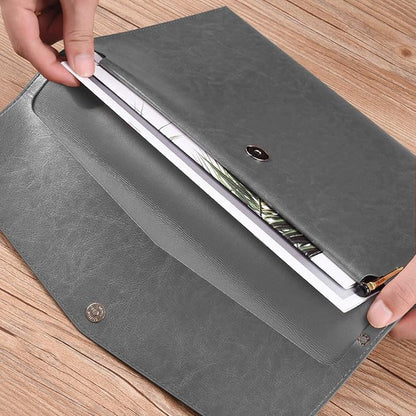 PU Leather A4 File Folder Document Holder Envelope Folder Case - Image 5