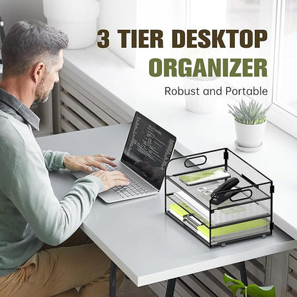DALTACK 3 Tier Paper Organizer - Image 2