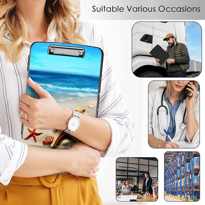 Clipboard with Storage, Office Supplies Nursing Clipboards Folder with Pen - Image 4