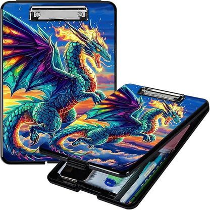 Blue Cloud Dragon A4 Clipboard by Unknown