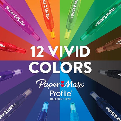 Paper Mate Profile Retractable Ballpoint Pens, Bold Point - Image 6