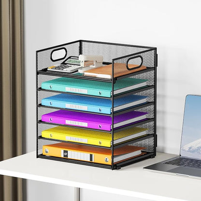 6 Tray Paper Organizer Letter Tray - Image 6