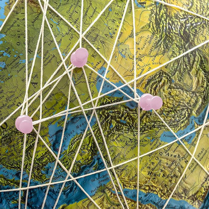 VAPKER Push Pins Tacks 120Pcs Solid Baby Pink Thumb Tacks Larger Size Pin Map - Image 6