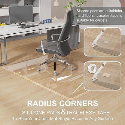 MESAILUP Beveled Edge Office Chair Mat - Image 4