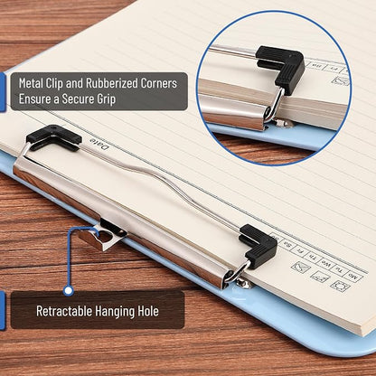 Mr. Pen- Plastic Clipboard, 12.5" x 9", 2 Pack, Clipboard Plastic | Low-Profile - Image 3