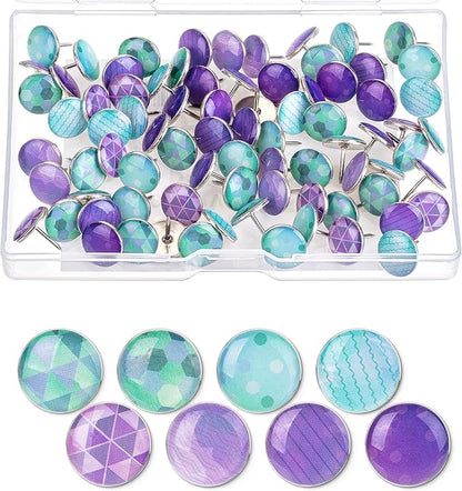 Mr. Pen- Flat Thumb Tacks, 80 Pack, Metal Push Pins by MrPen
