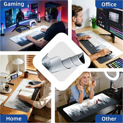 Galdas Mouse Pad For Gaming, Forest Background Pattern XXL XL Large Mouse Mat - Image 4