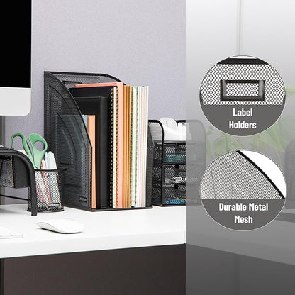 Mind Reader Vertical File Organizers, Desktop File Holders - Image 4