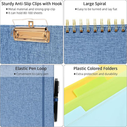 Ospelelf Foldable Spiral Clipboard Folio - Image 4