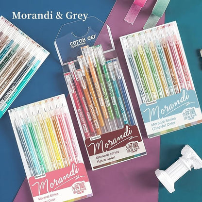 9 Colored Gel Pens Set, 0.6mm Fine Point - Image 6