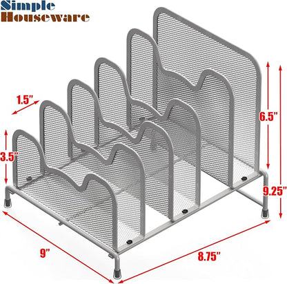 Simple Houseware Desk 5 Sections Step File Sorter Organizer - Image 6