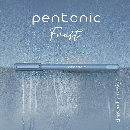 Pentonic Ballpoint Pens, Frosted Pale Blue Barrel - Image 7