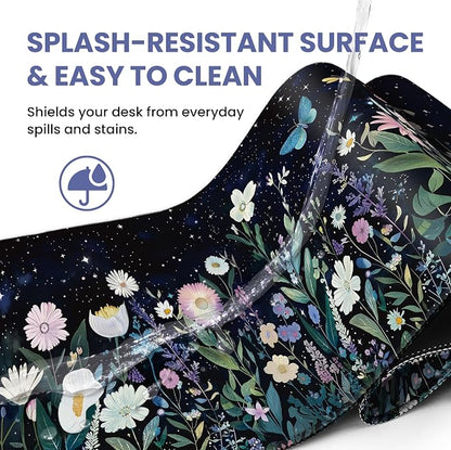 Aesthetic Desk Mat, Cute Celestial Garden Desk Pad Protector - Image 5