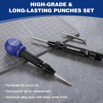 WORKPRO 2PCS Automatic Center Punch - Image 5