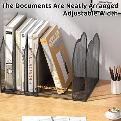 FANXIYQ Black 7-Section File Folder Organizer - Image 5