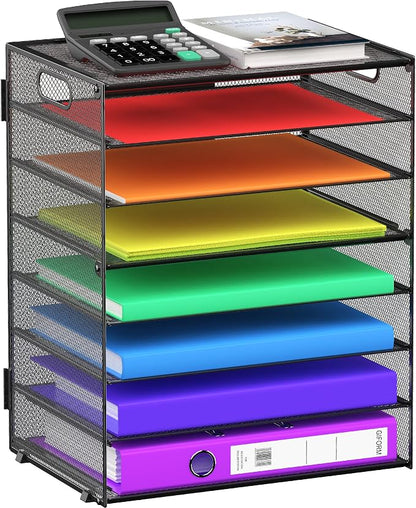 8 Tier Paper Letter Tray Organizer by GoldOrcle