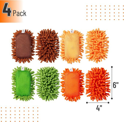 Mr. Pen- Magnetic Microfiber Shag Whiteboard Erasers, 4 Pack | Dual Surface - Image 2