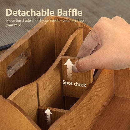 Rebee Vision Pine Wood Mail Organizer - Image 6