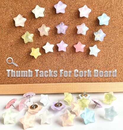 25 Pcs Star Push Pins, Thumb Tacks - Image 3