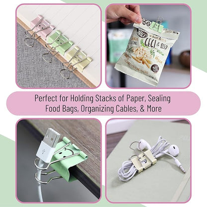 Mr. Pen- Cute Binder Clips, Bulk Paper Clamps - Image 5