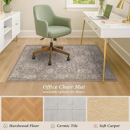 JTJ Moss Green Office Chair Mat - Image 3