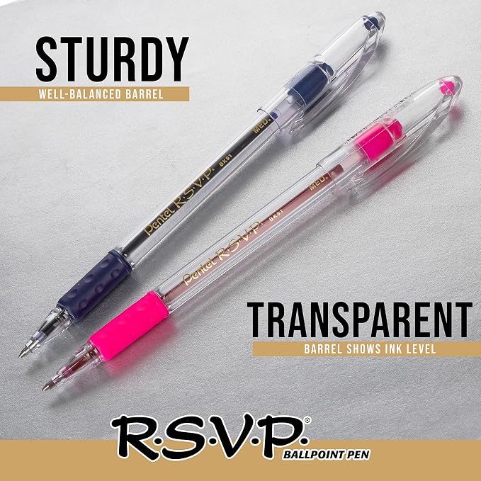 Pentel RSVP Ballpoint Pen, Medium Line - Image 6