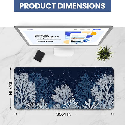 Aesthetic Desk Mat, Cute Ocean Reef Desk Pad Protector - Image 2
